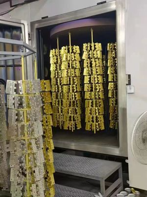 Σύστημα υψηλής απόδοσης επίχρισμα PVD με φωτεινή μεταλλική λάμψη και πλήρη αυτόματο έλεγχο για κοσμήματα από ανοξείδωτο χάλυβα και γυαλί