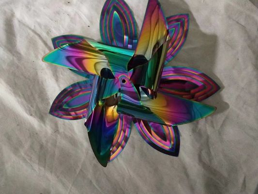 Μηχανή μικρού μεγέθους εμβολιασμού με κενό Pvd / Μηχανή εμβολιασμού με κενό με χρώμα ουράνιου τόξου από τιτάνιο