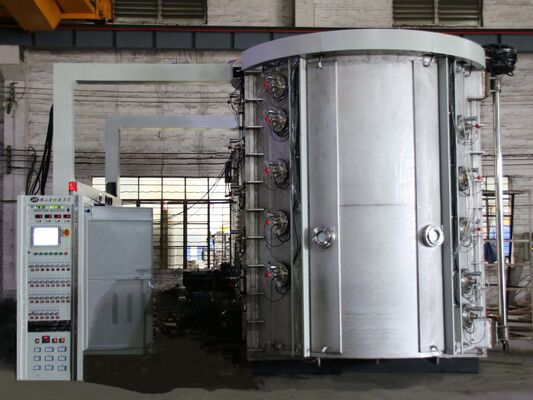 Μηχανή επίστρωσης κενού PVD για λαβές βρύσης με ανθεκτική στις γρατζουνιές επίστρωση, σταθερό σύστημα παραγωγής και πλήρη αυτόματο έλεγχο