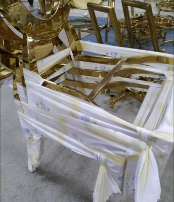 Βουρτσισμένο χρυσό PVD επίστρωση κενού για περίγραμμα καρέκλας με ιδιότητες κατά των δακτυλικών αποτυπωμάτων και αντοχής στη διάβρωση