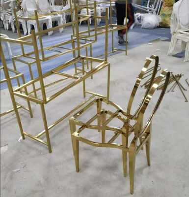 Βουρτσισμένο χρυσό PVD επίστρωση κενού για περίγραμμα καρέκλας με ιδιότητες κατά των δακτυλικών αποτυπωμάτων και αντοχής στη διάβρωση