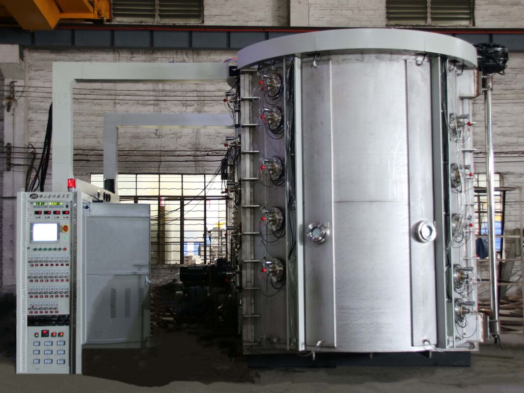 Μηχανή επίστρωσης κενού PVD για λαβές βρύσης με ανθεκτική στις γρατζουνιές επίστρωση, σταθερό σύστημα παραγωγής και πλήρη αυτόματο έλεγχο