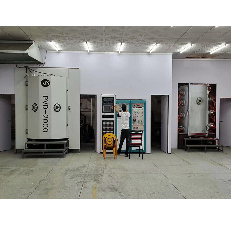 Σταθερή μηχανή επιστρώματος μαχαιριών PVD κουταλιών δικράνων ανοξείδωτου λειτουργίας υψηλής αποδοτικότητας για το ροδαλό χρυσό γαλαζοπράσινο χρώμα