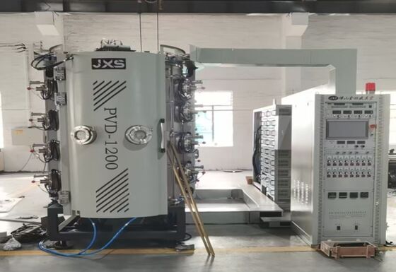 Μηχανή επικάλυψης PVD με πλήρη αυτόματη λειτουργία Πολυχρωματική χρυσή ροζ χρυσή μαύρη επικάλυψη για την παραγωγή επιτραπέζιων ειδών