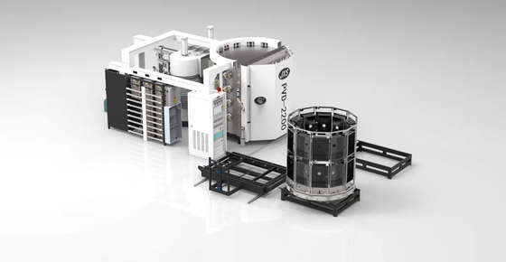 65KW κινητή μηχανή επιστρώματος εξοπλισμού PVD επιστρώματος τηλεφωνικού γυαλιού ρολογιών